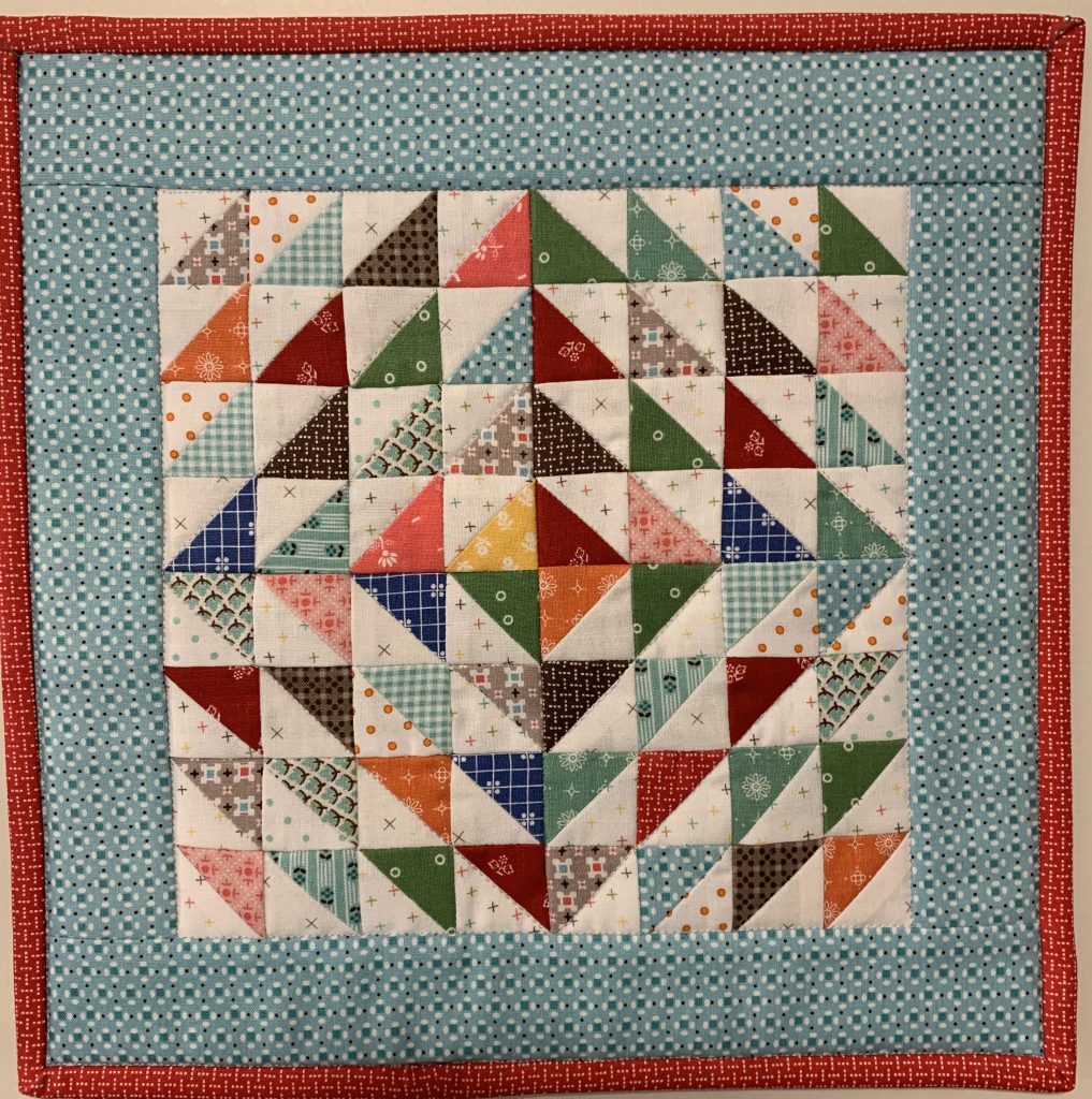 Scrappy Triangles Wall Hanging or Table Topper.
